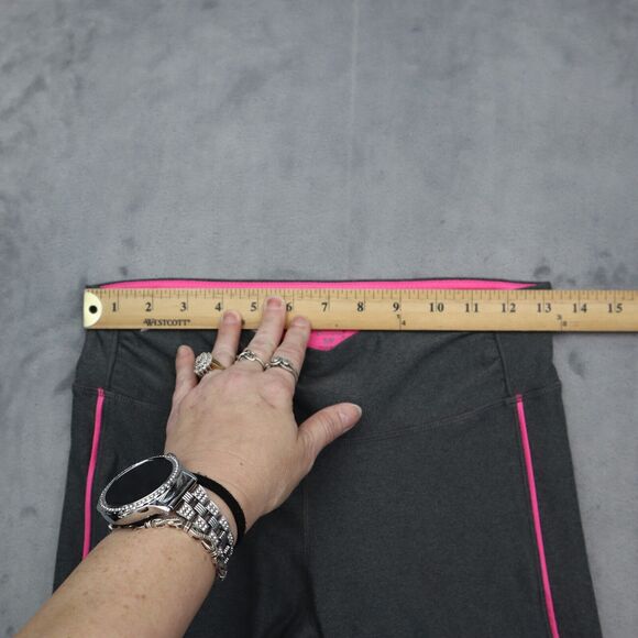 Champion Pants Womens PS Gray Pink Petite Leggings Elastic Waist Pull On - Picture 4 of 16